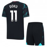 Günstige Fußballtrikots Manchester City Doku 11 Kinder 3rd trikot 2023-24 Kurzarm
